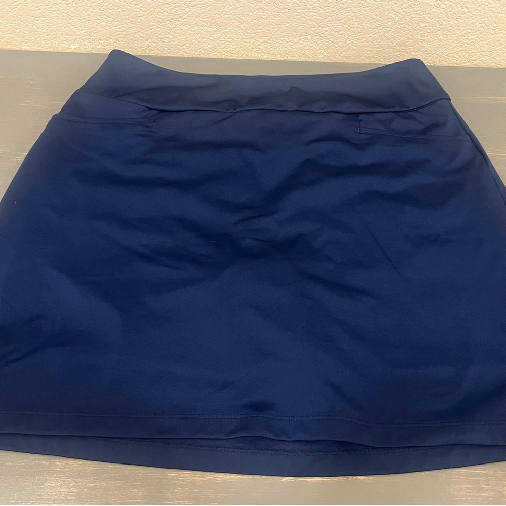 M/L Adidas Dark Blue Active Skirt with built in shorts